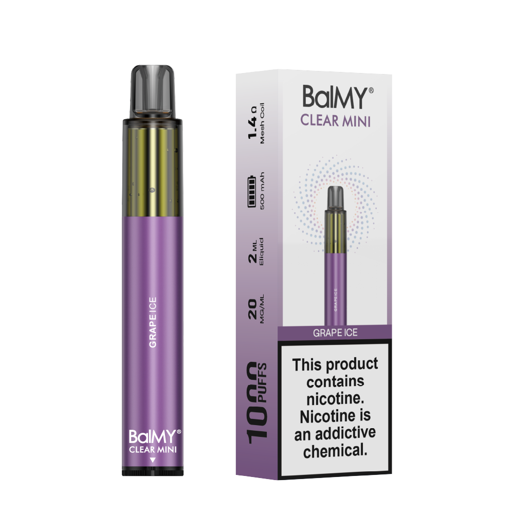 BALMY CLEAR MINI 1000 (GRAPE ICE) BALMY CLEAR MINI 1000 (GRAPE ICE)