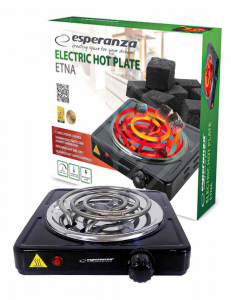 ������ Tigla pentru carbune Esperanza ETNA EKH012K,1000W Black 