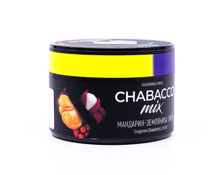 CHABACCO MIX Tangerine Strawberry Lychee (MX Tngrin Stramerry lice �59) 40 gr