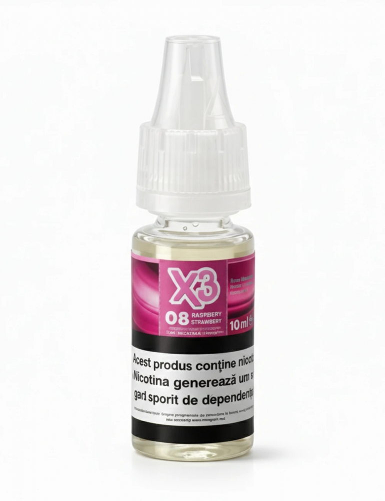X3 E-Liquid 10 ml. Strawberry Bubblegum Ice #9 X3 E-Liquid 10 ml. Strawberry Bubblegum Ice #9