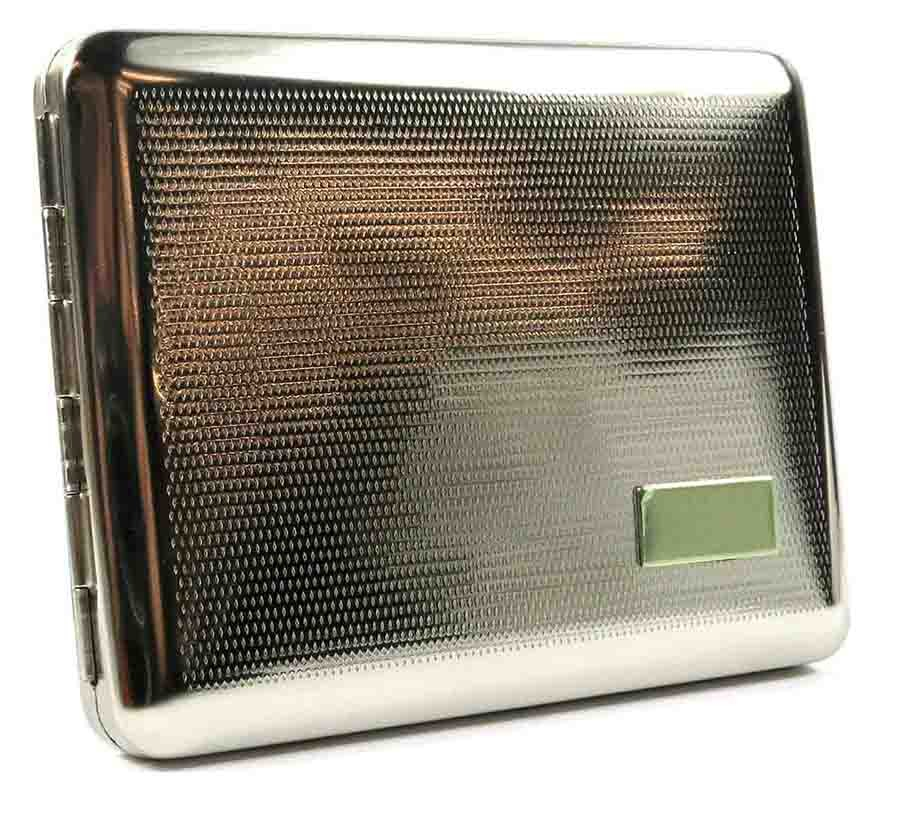 Portsigar nichel Stoll 910N2 (18 cigari King Size) Portsigar nichel Stoll 910N2 (18 cigari King Size)