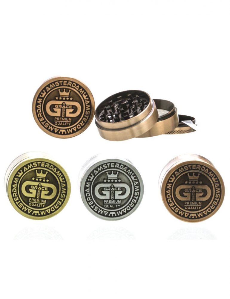 Grinder Grace Glass Amsterdam| 4 part  0.63 mm - Mixed Colors