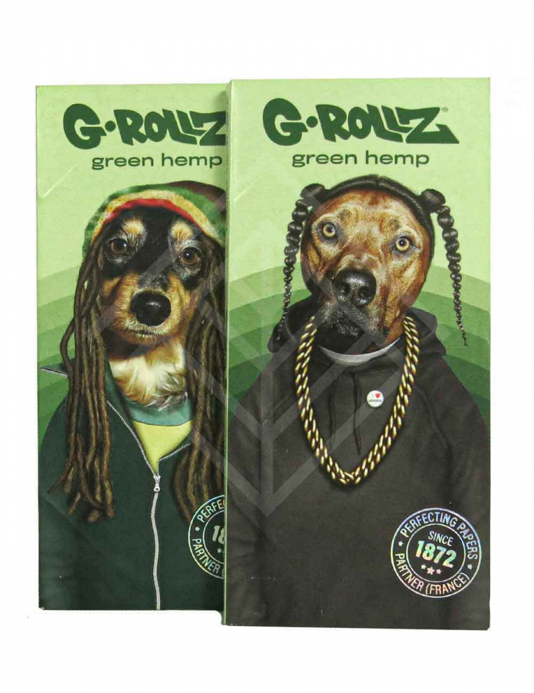 Бумажки G-ROLLZ | 'Reggae Rap' - Organic Green Hemp - 50 KS Papers + Tips & Tray Бумажки G-ROLLZ | 'Reggae Rap' - Organic Green Hemp - 50 KS Papers + Tips & Tray