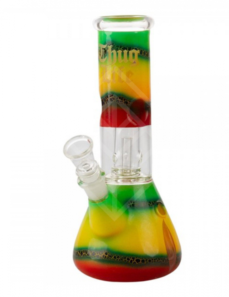 BONG Thug Life | Rasta Beaker Series H:12cm -40mm-sg:18.8mm BONG Thug Life | Rasta Beaker Series H:12cm -40mm-sg:18.8mm