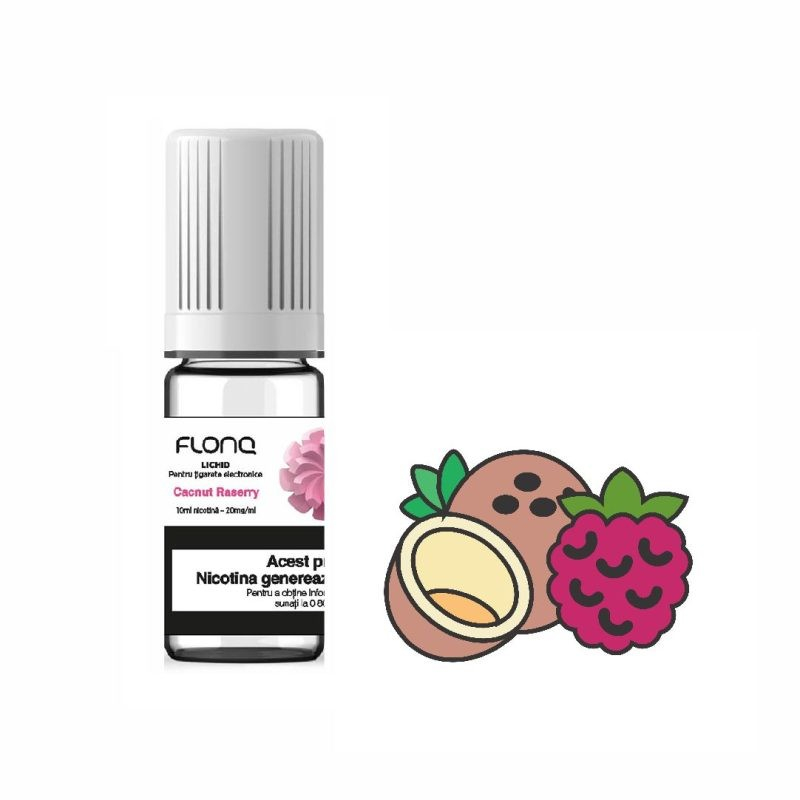 FLONQ E-Liquid 10ml. Coconut Raspberry (Cacnut Raserry) FLONQ E-Liquid 10ml. Coconut Raspberry (Cacnut Raserry)